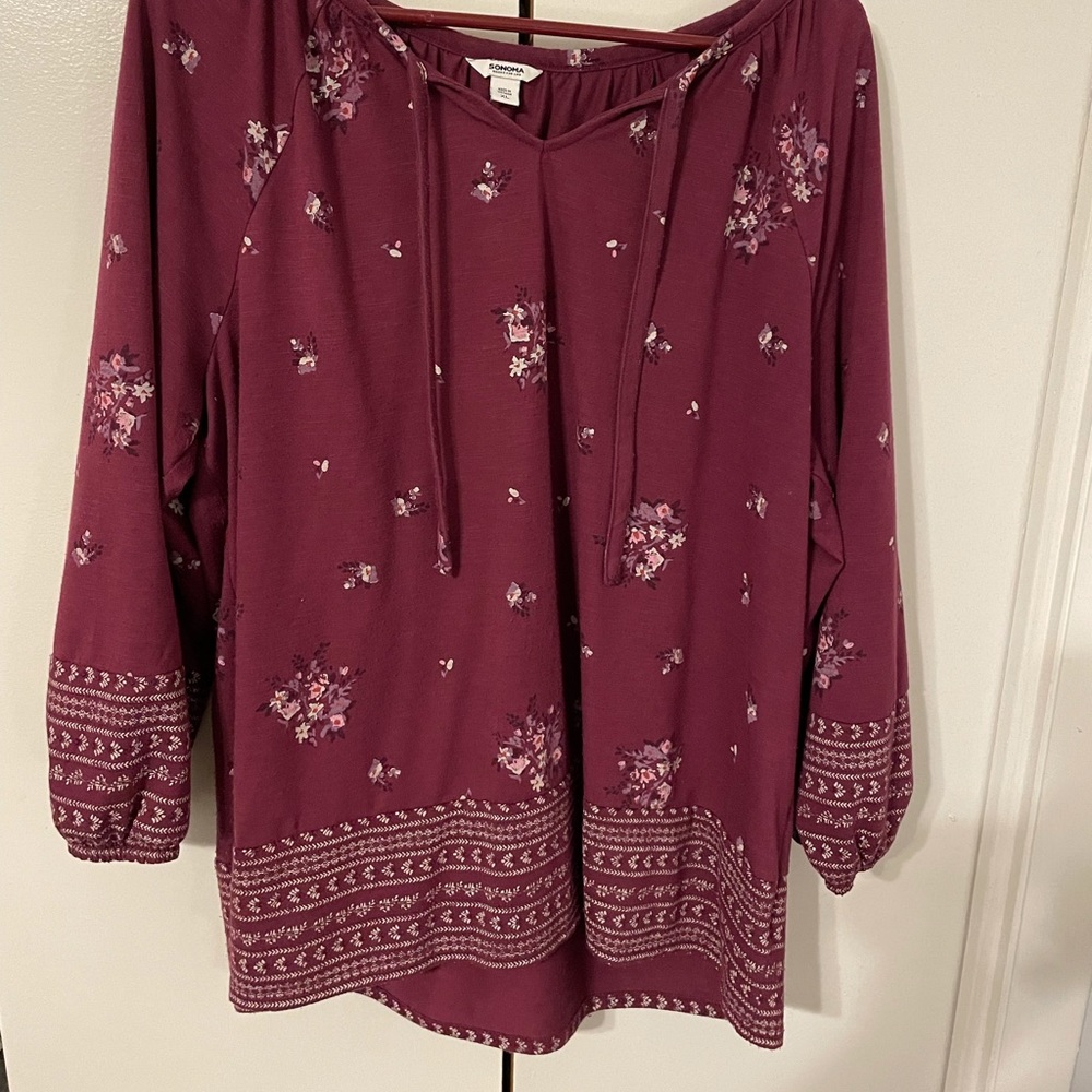 Xl sonoma peasant top